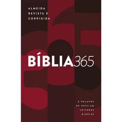 Bíblia Sagrada 365 | ARC | A Palavra de Deus em leituras diárias | Brochura | Vermelha