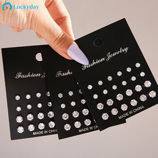 Conjunto De Brincos Com Pérolas De Cristal Simples De Prata Dourada Coração Para Jóias Femininas Acessórios