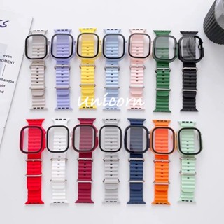 Pulseira De silicone iWatch Série 9 8 7 6 5 4 3 se Ultra 49mm 44mm 45mm 40mm 41mm 42mm
