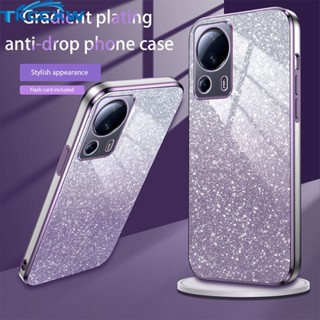 Capa Para Telefone Com Brilho Transparente Xiaomi 13 Lite Mi 11 Poco M4 Pro M3 X3 X5 F5 X3 NFC Textura De Luxo
