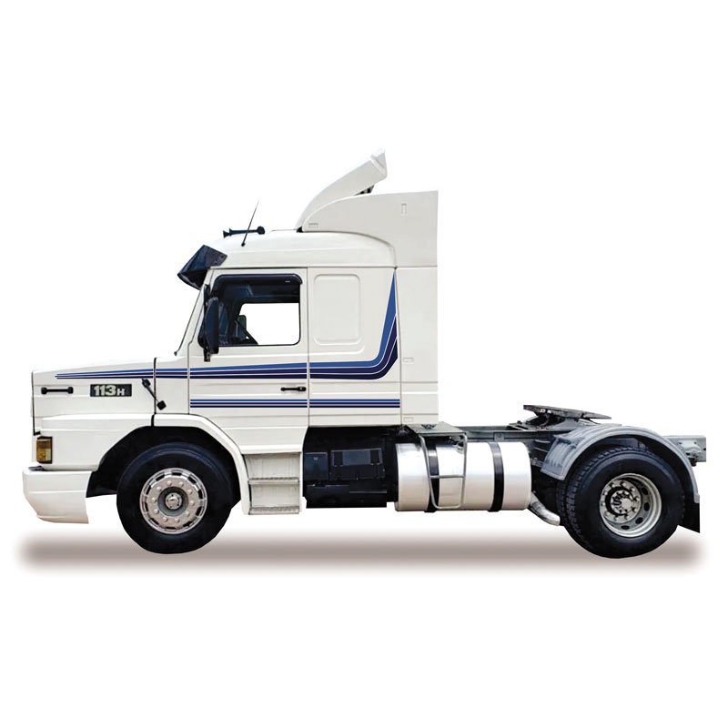 Kit Adesivo Faixas Caminhão Scania 112 Hw 113 Hw Azul