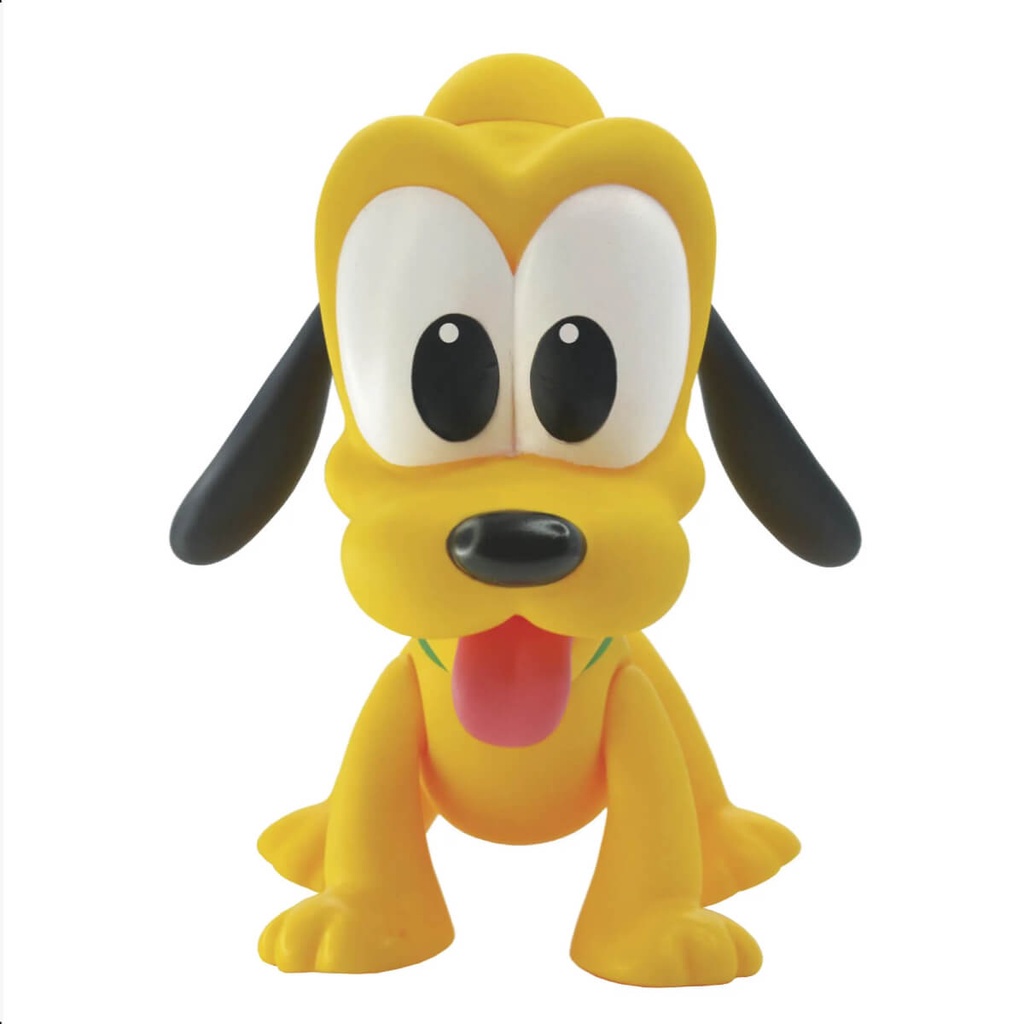 Brinquedo Boneco Vinil Pluto Baby Articulável 16 cm Amarelo +4 meses Líder - Mom & Baby