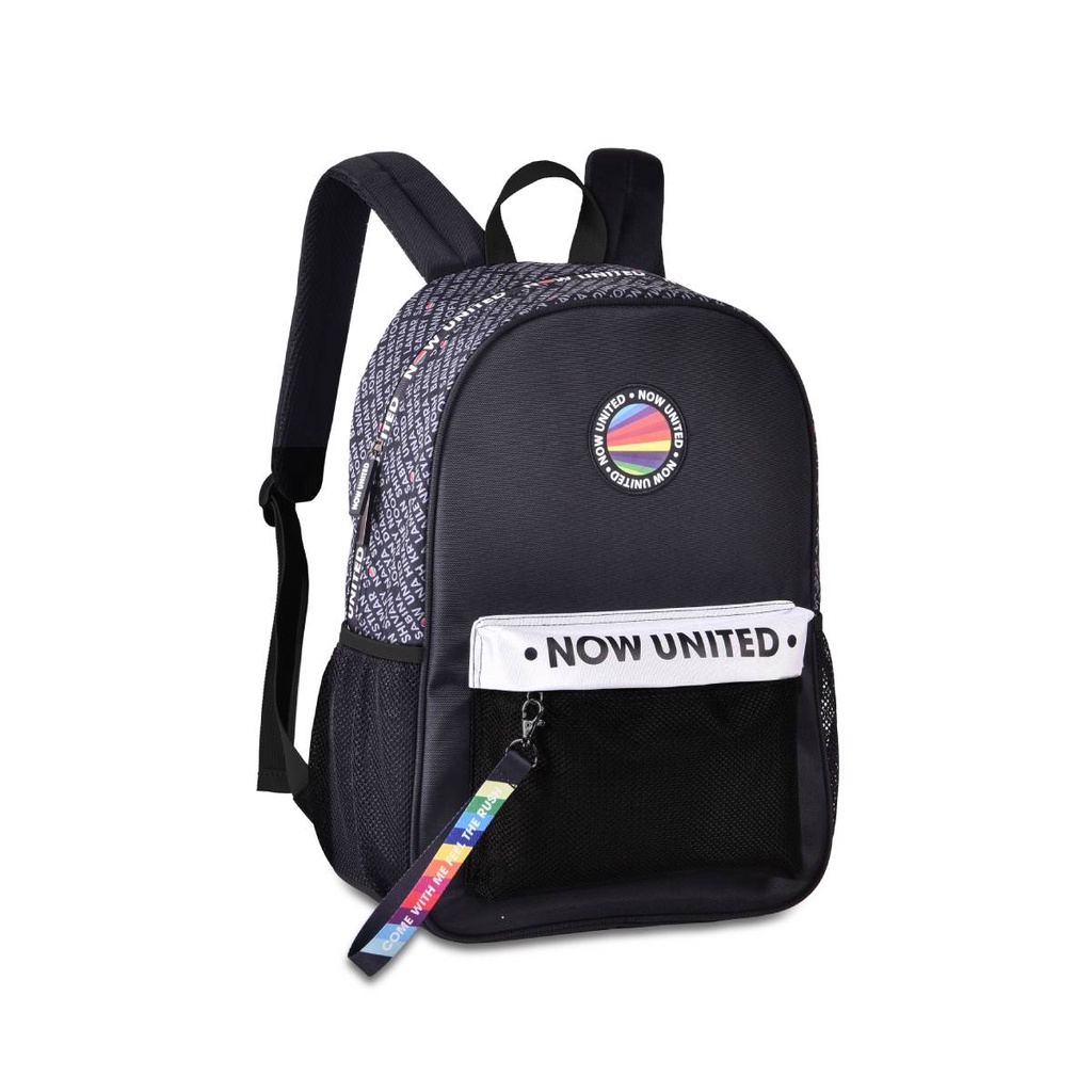 Mochila Now United com Ziper Invertido e Bolso Telado