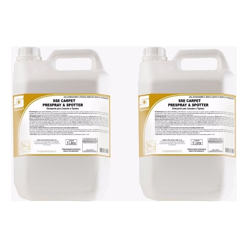 Kit C/ 2 Sse Carpet Prespray & Spotter 5 litros Spartan