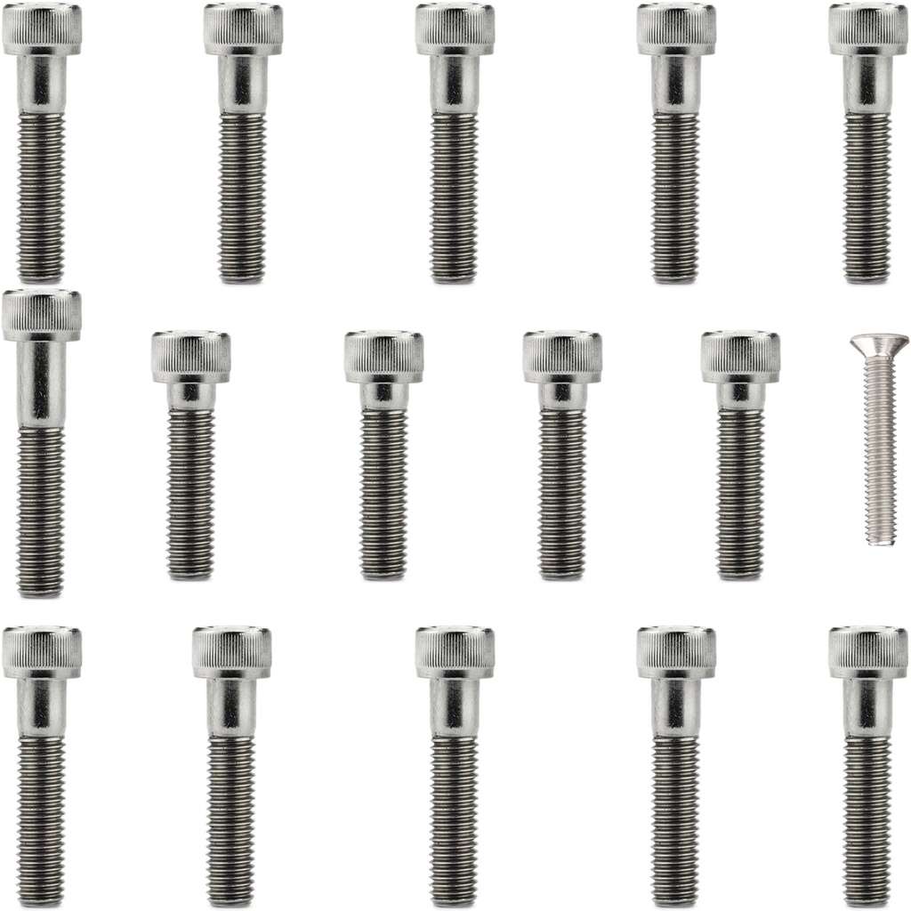 Kit parafusos inox tampa lateral motor esquerda direita ML125 1977 a 1984 CG125 Bolinha 1977 a 1988