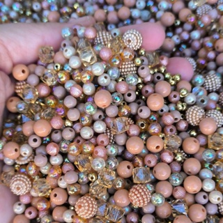 Blend Mix Pérolas Bolinhas Miçangas MARROM/NUDE Contas para Artesanato Bijuteria Acessórios em Oferta na Shopee