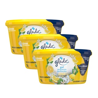 Kit 3 Odorizadores de Ambiente em Gel Glade Citrus 70g em Oferta na Shopee
