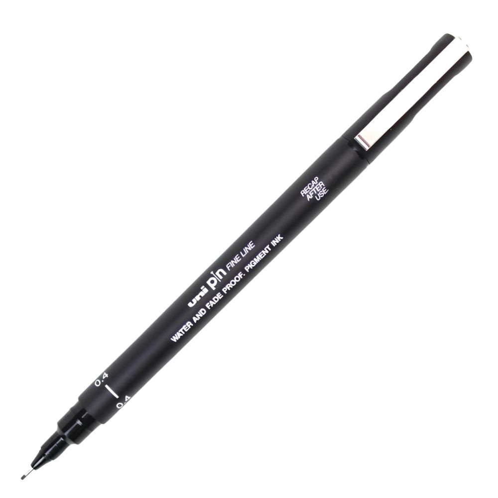 Caneta Nankin Uniball Preta 0.4 Uni Pin 04