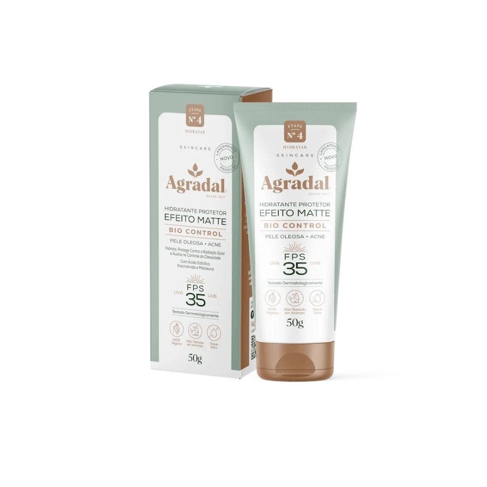 Protetor Solar Agradal Fps35 Hidratante Efeito Matte Bio Control 50gr em Oferta na Shopee