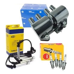 Kit Bobina Cabos E Jg. Velas Corsa 1.0 1.4 1.6 8v 4 Pinos