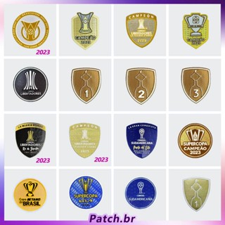 Crachá de futebol Corinthians Brasileirão 2023 Santos Patch de futebol Grêmio Libertadores Patch de honra São Paulo em Oferta na Shopee