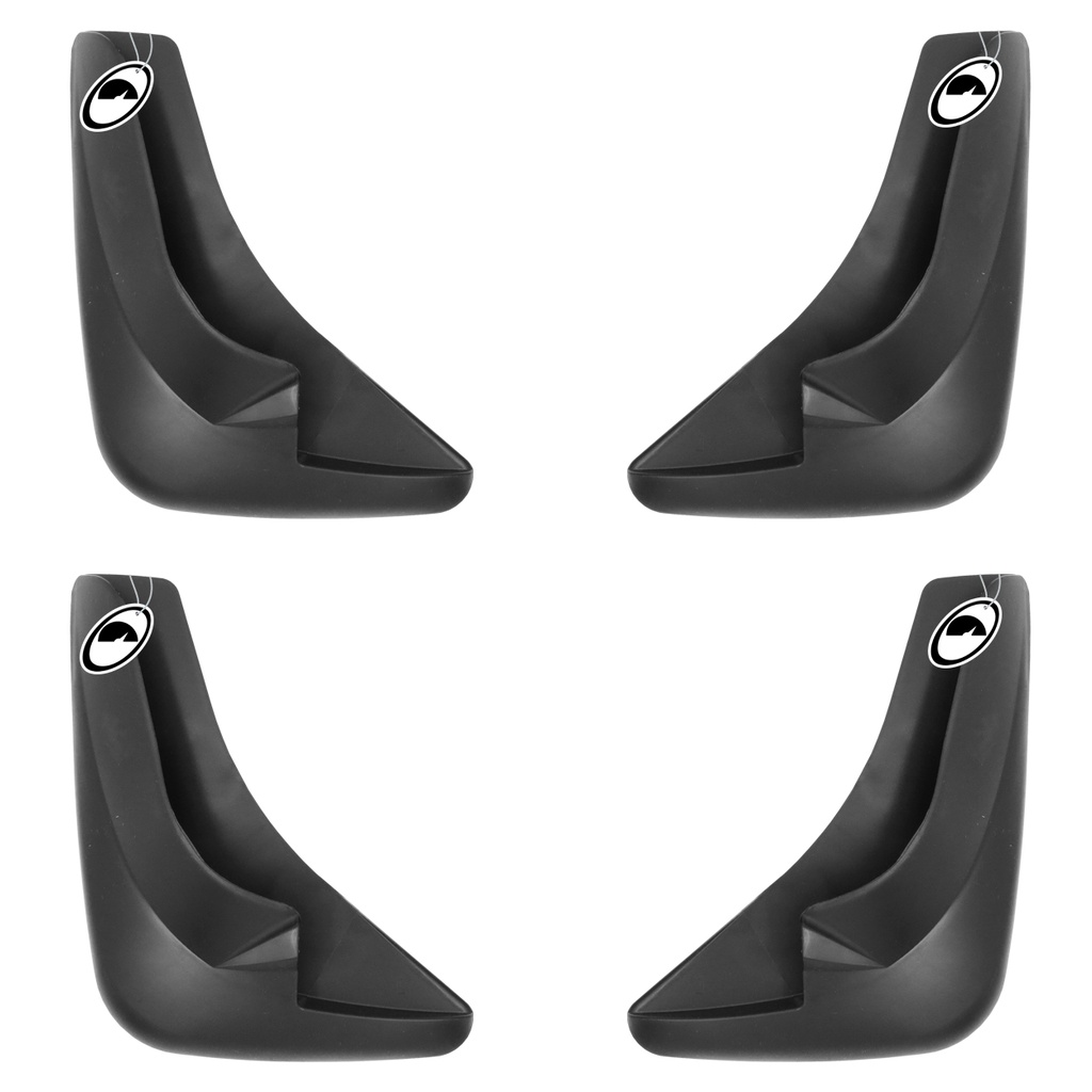 Jogo Apara Barro Protetor Lameira Flap Universal Curto TG Poli 4 Peças - Preto