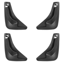 Jogo Apara Barro Protetor Lameira Flap Universal Curto TG Poli 4 Peças - Preto