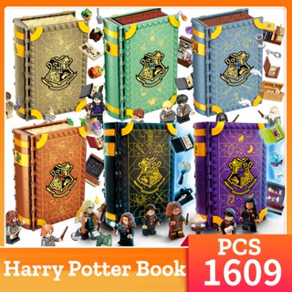 Harry Potter Wizard Book Template Hogwarts Momento Herbologia Montagem De Blocos De Construção Lego 76384 Brinquedos Presentes Para Crianças