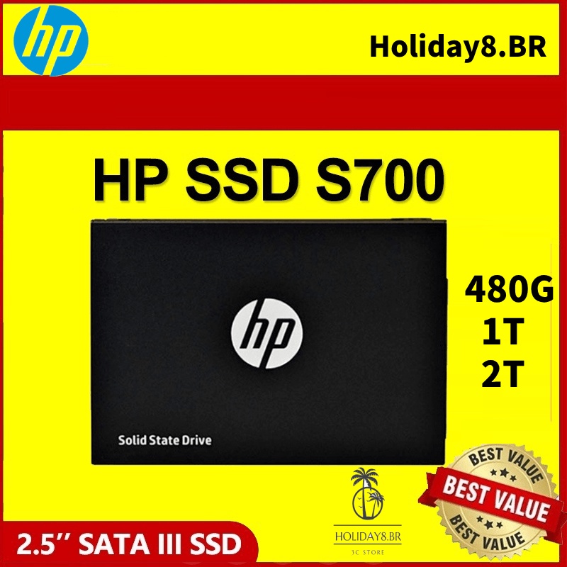 2T SSD HP S700 Unidade De Estado Sólido SATA 3 1TB 120GB 240GB 480GB 960GB Para laptop Kingston A400