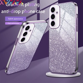 Capa De Silicone Macia De Revestimento De Luxo Para Samsung A05 A05S A15 S24 Plus S24 Ultra Soft Sequins Glitter À Prova De Choque