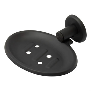 Saboneteira Preta Fosca de Alumínio para Banheiro Porta Sabonete Parede Luxo em Oferta na Shopee