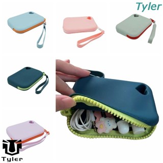 TYLER Carteira De Moedas De Silicone , Portátil Com Lanyard Coreana À Prova D'água De Grande Capacidade Estudantes De em Oferta na Shopee