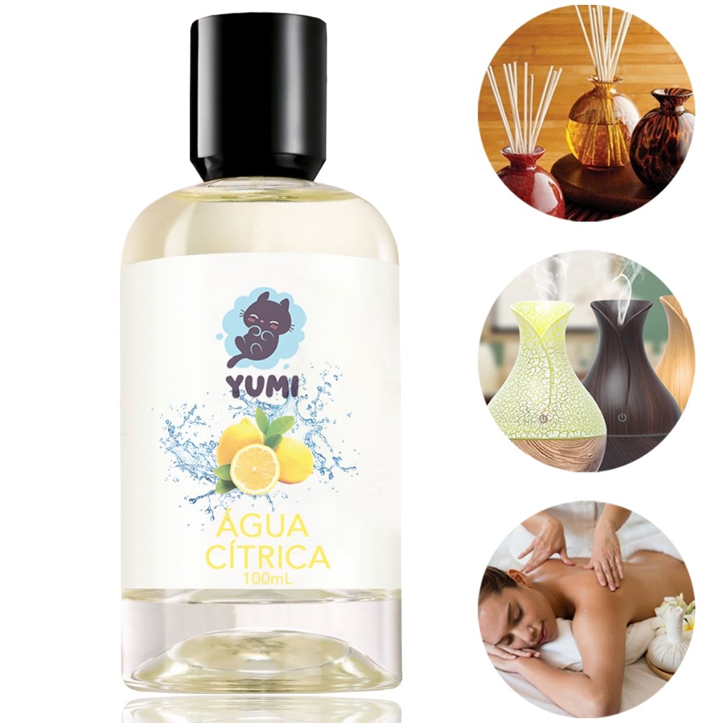 Essência Concentrada 100ml Água Cítrica Para Aromatizador Difusor Umidificador Elétrico Hidrossolúvel em Oferta na Shopee