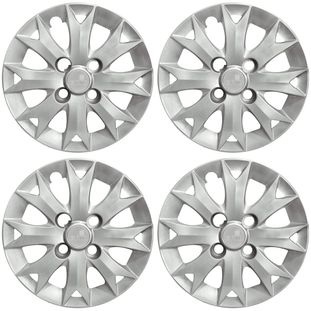 Calota Aro 13" cor Prata Mod Palio Fire 2014 (Jogo c/ 4 Calotas) Grid - 158CB-PTA-E