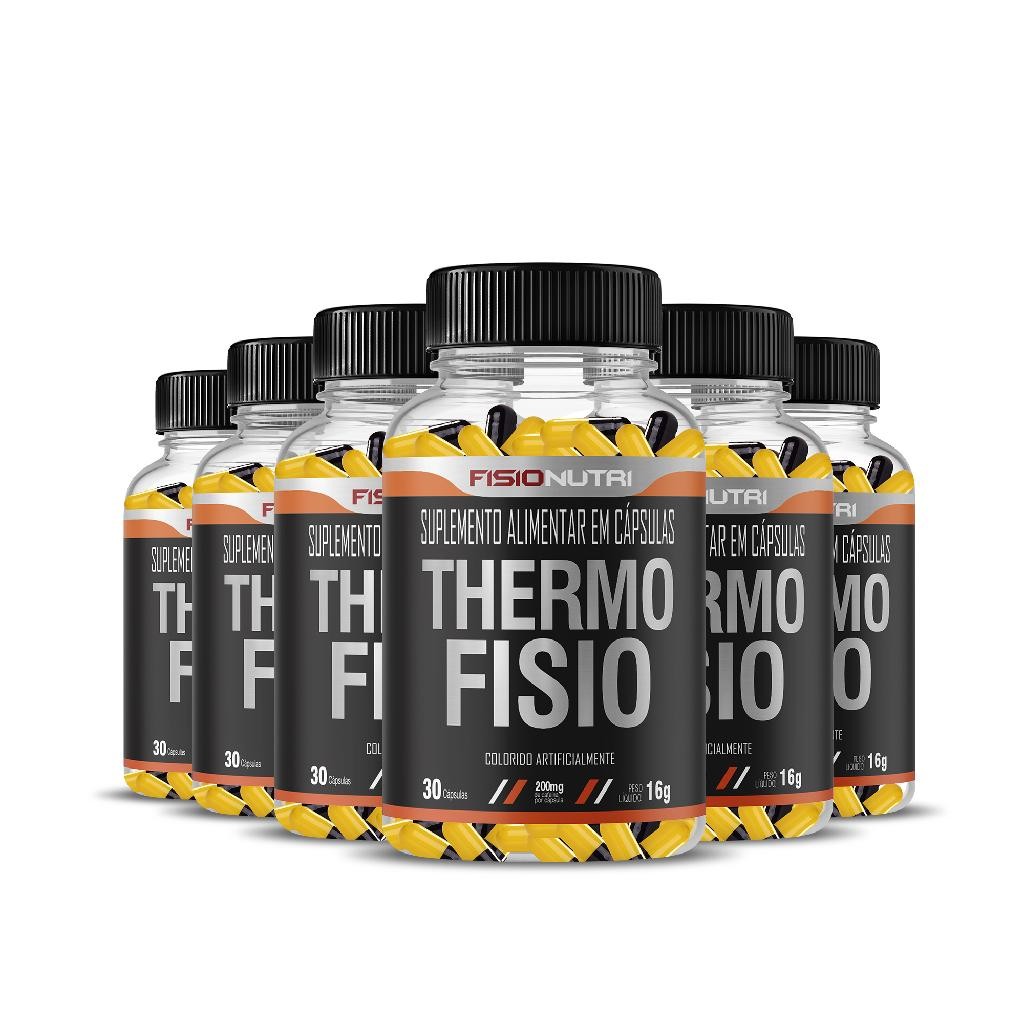6x  THERMO FISIO 30 CAPSULAS FISIO NUTRI