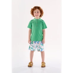 Conjunto com Camiseta e Bermuda Infantil para Menino Up Baby