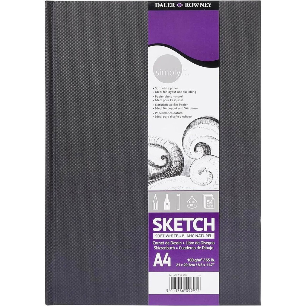 Sketchbook Simply 100g Daler Rowney em Oferta na Shopee