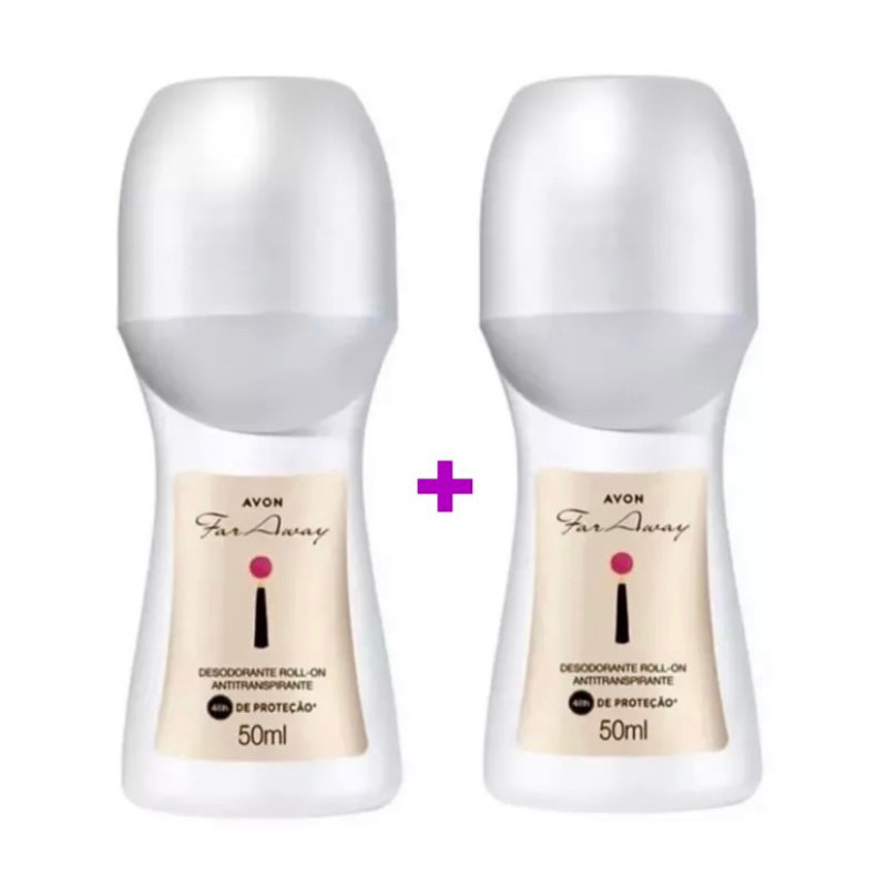 Kit com 2 Desodorantes Roll-on Far Away Avon 48ml