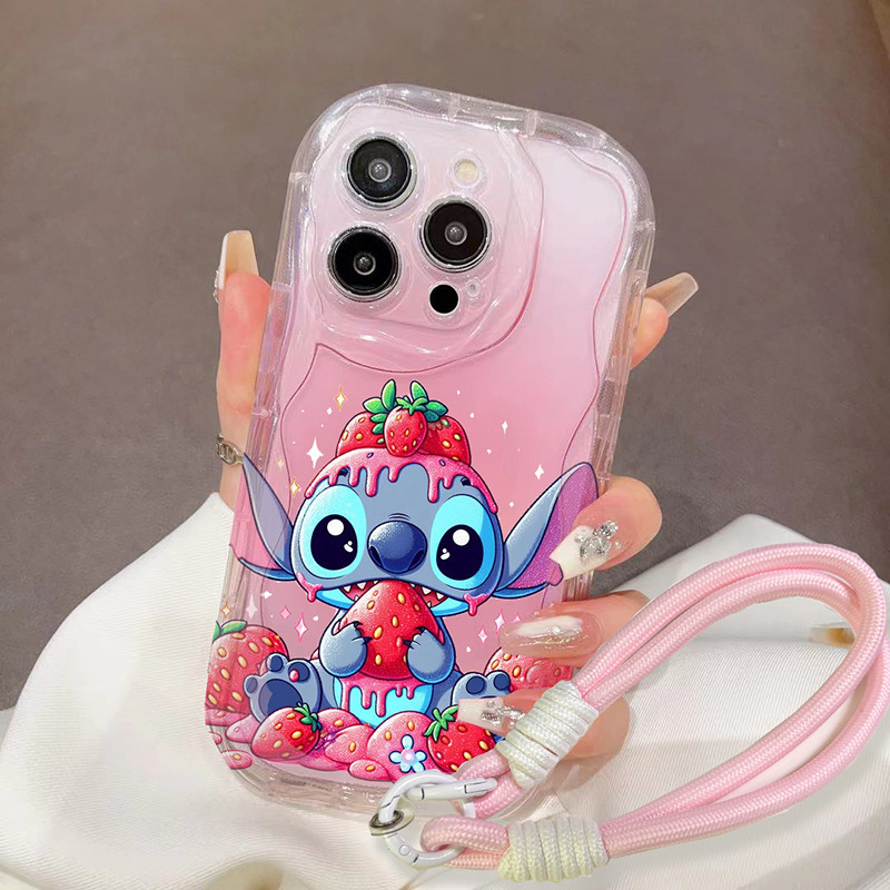 Stitch Floral Dos Desenhos Animados Caso Para Samsung Galaxy A56 A26 A36 A16 A06 A73 A22 A23 A50 A30S A50S A55 A35 A25 A