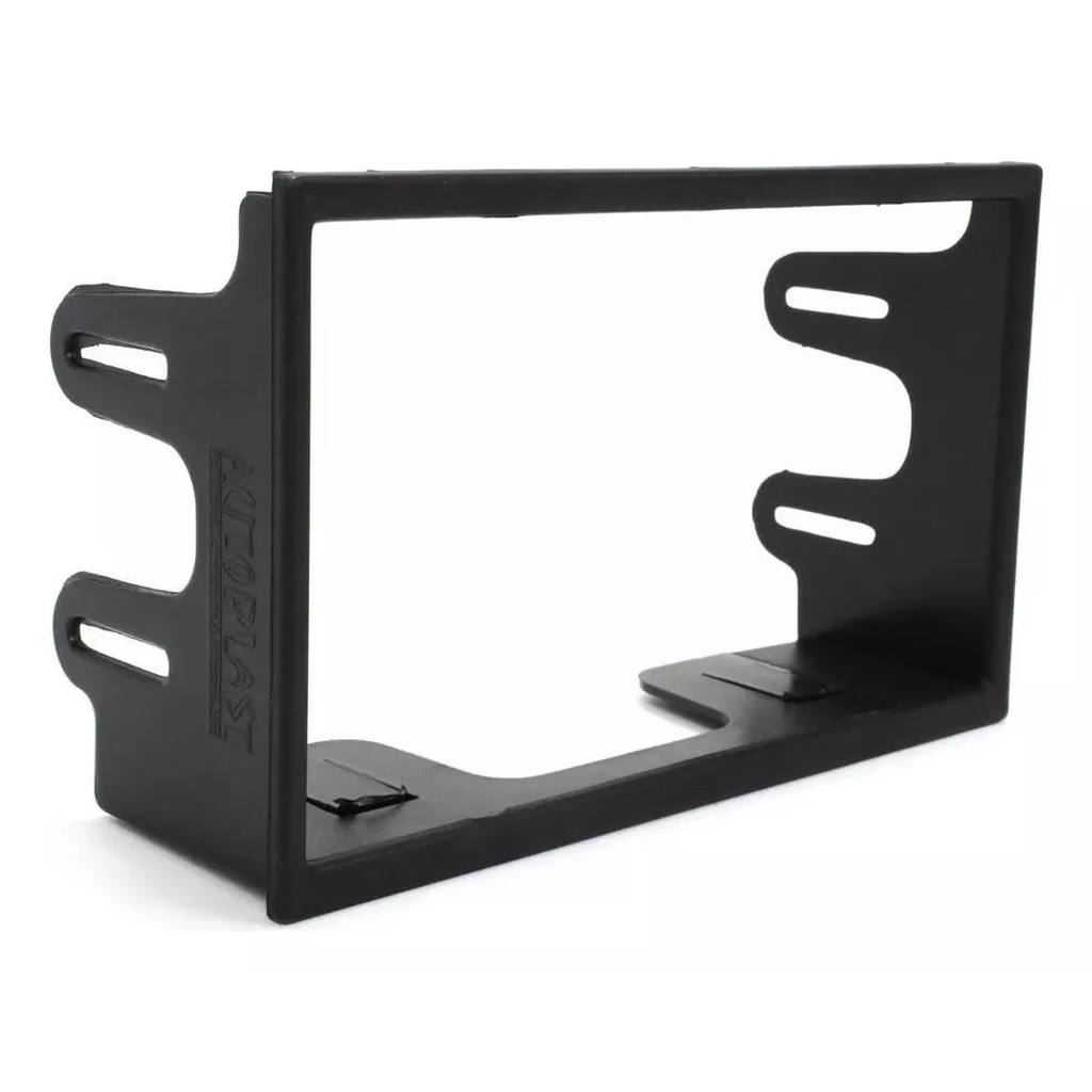 Moldura Painel 2din Golf Polo Bora Fox Fiesta Ecosport Tela Central Multimidia Dvd Mp5 Tv Som Cor Preto
