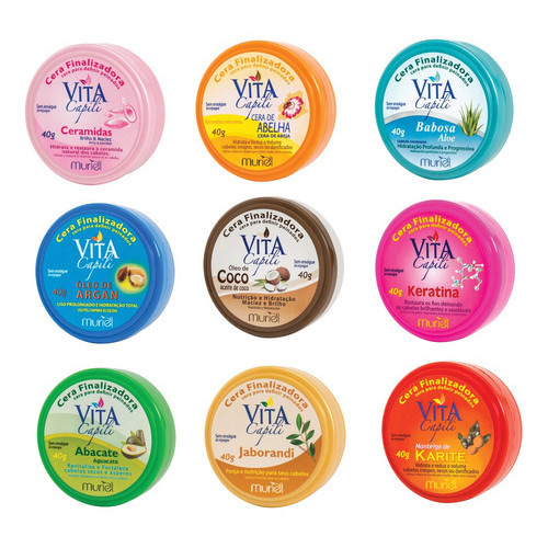 Kit Com 2 Unidades Cera Finalizadora Vita Capili 40g Muriel