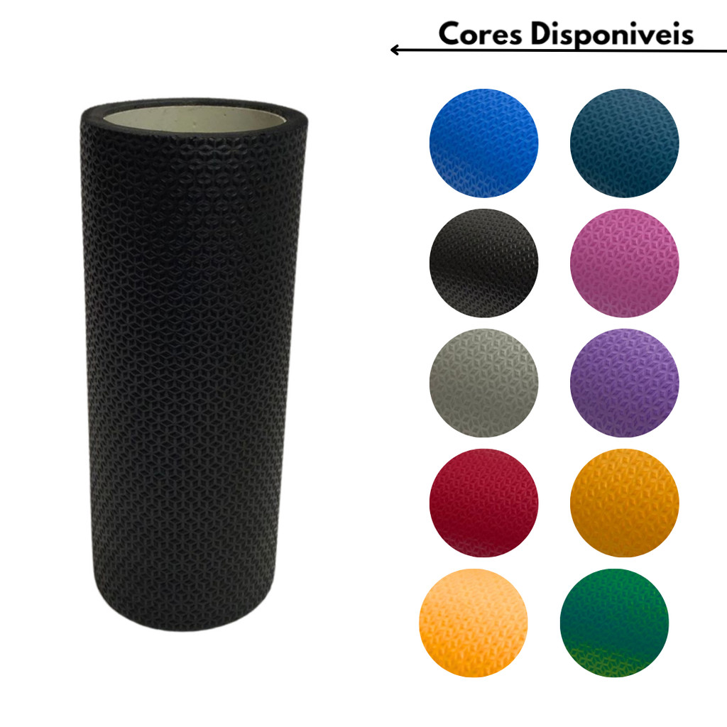 Imagem Rolo de Massagem Roller Liberação Miofascial  Pilates Yoga Crossfit EVA Alta Densidade Sem Tampa
