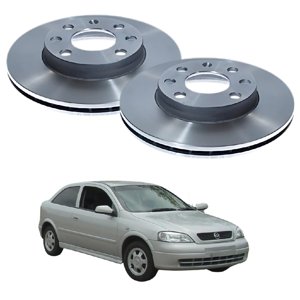 Disco De Freio Dianteiro Ventilado MDS Chevrolet Astra 1.8 ARO 13 1999 A 2005