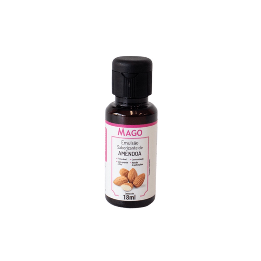 Emulsão Saborizante de Amêndoa 18ml - 1 Unidade - Mago - Rizzo - Food & Beverages
