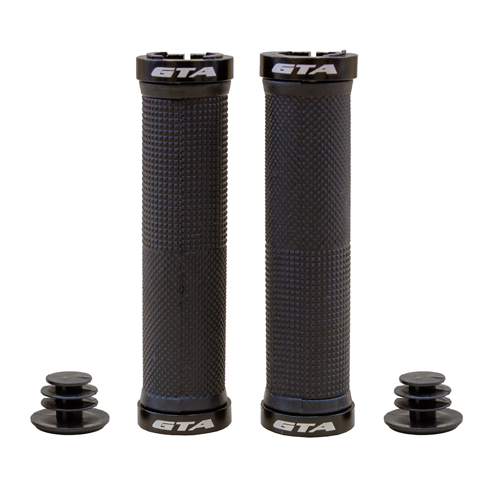 Manopla Punho Com Trava 130mm Gta Preta Para Bicicleta