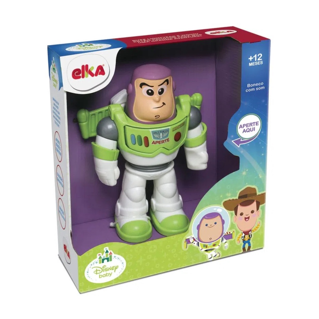 Brinquedo Meu Amigo Buzz Lightyear 23cm Vinil com Som Toy Story Elka - 1042 em Oferta na Shopee