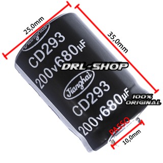 Capacitor Eletrolitico 680uf 200v = B43845-a2108-m Jianghai
