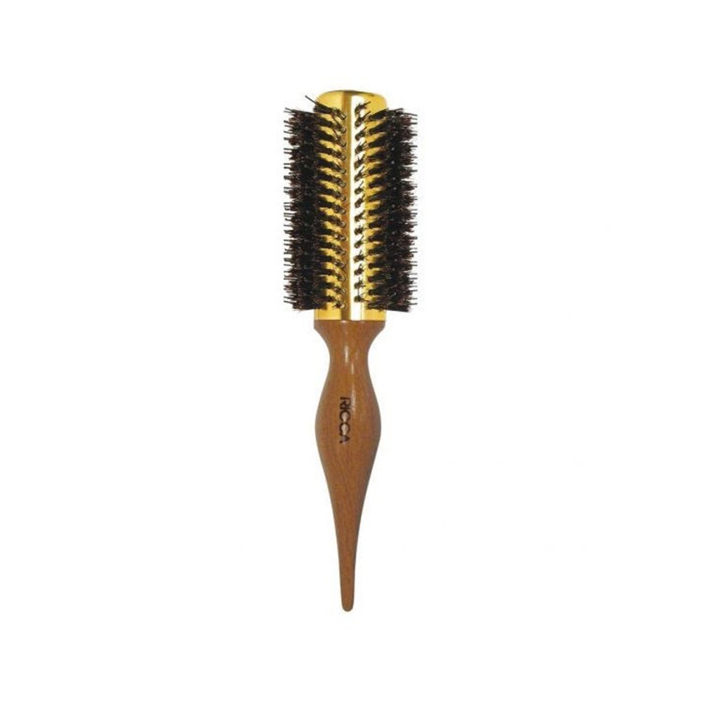 Escova De Cabelo Madeira Ricca Metal Point 25 em Oferta na Shopee