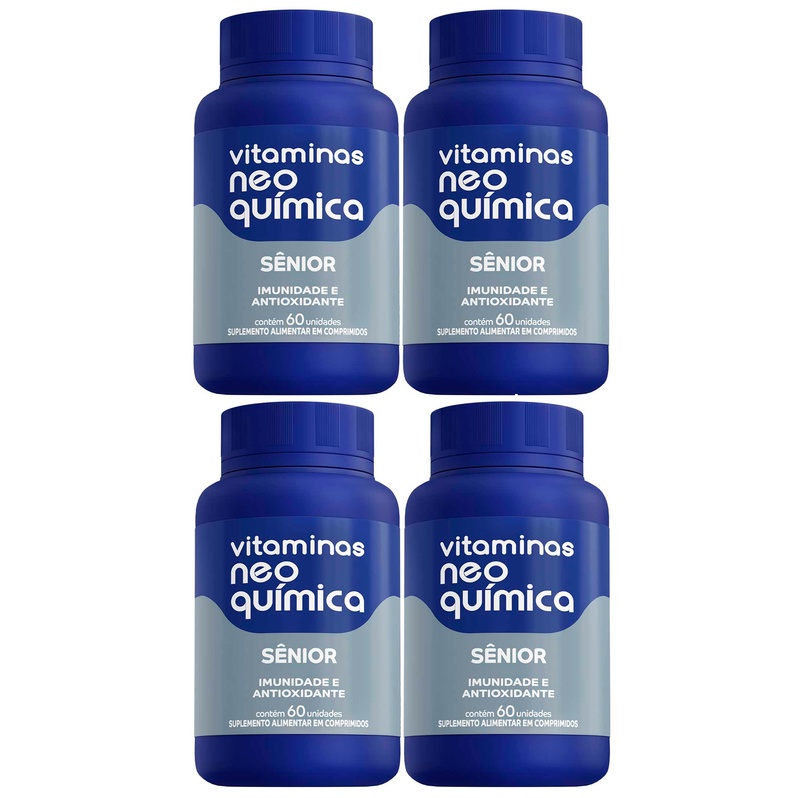 Kit 4 Suplemento Vitamínico Sênior 60 Cápsulas - Neo Química