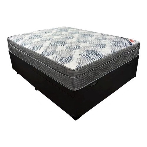 Cama Box Ortobom Iso Superpocket Casal De 188cmx138cm Preto