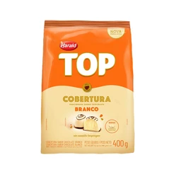 Cobertura em Gotas Choc Branco - Top - 400g - 01 unidade - Harald - Rizzo Distribuidora