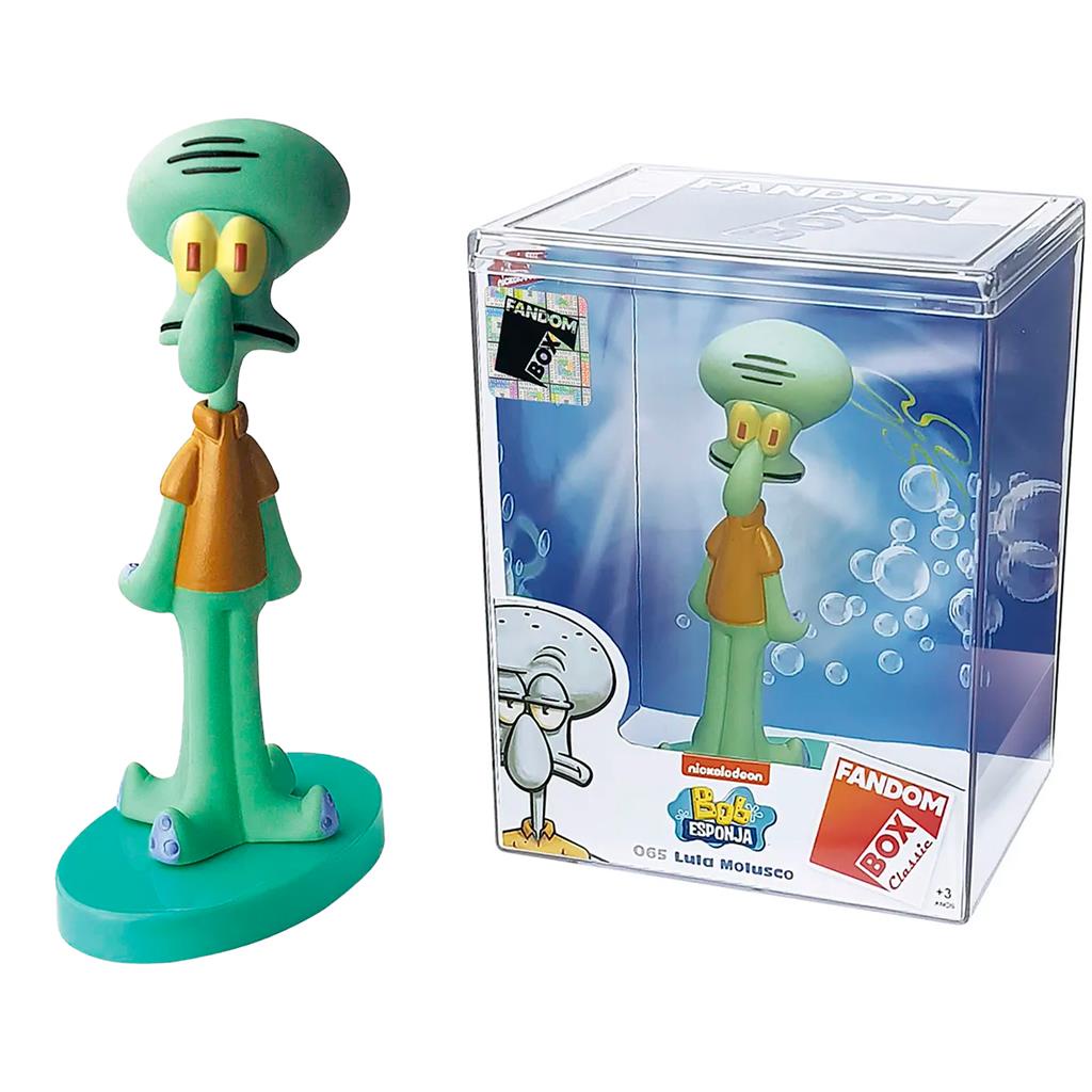 Boneco Lula Molusco Tentaculos Bob Esponja Figura Decorativa 12 Cm Miniatura - Lider Brinquedos