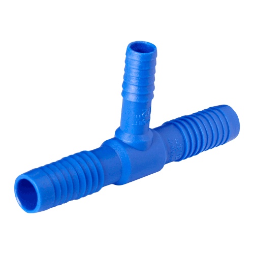 Te Triplo Interno C/ Redução De 1 X 1/2 Azul - Kit 10 Unid