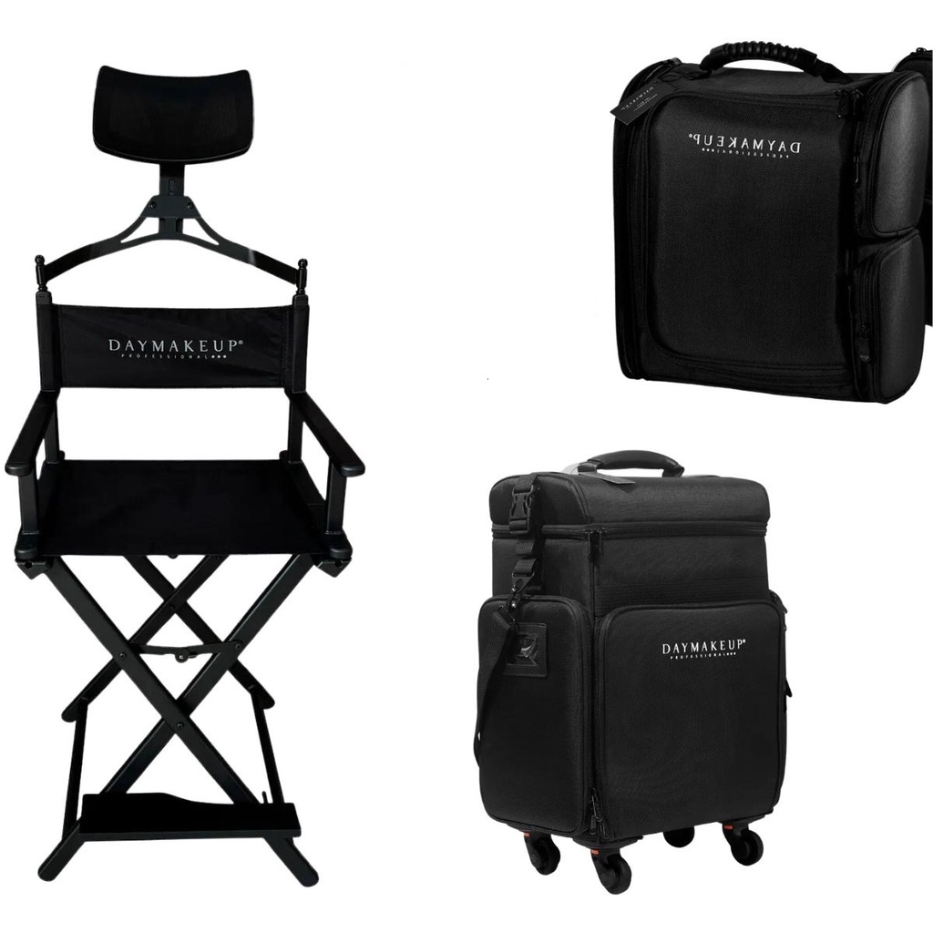 Kit Cadeira + Mochila + Maleta Daymakeup