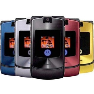 【 HOT 】 M ot Ou ol a V3 Celular Versão Mundial Flip GSM Quad Band Motorola Razr