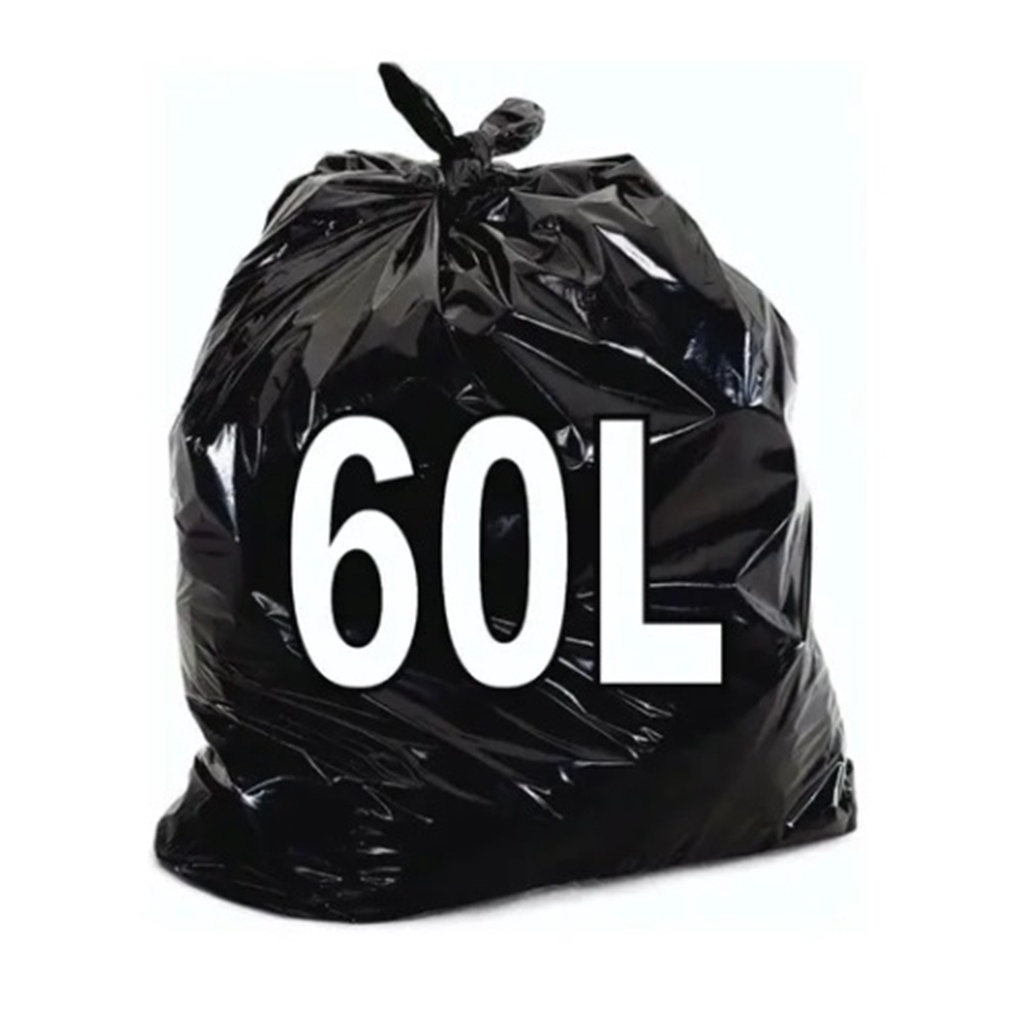 Saco De Lixo 60 Litros Resistente 50 Unidades Econômico em Oferta na Shopee