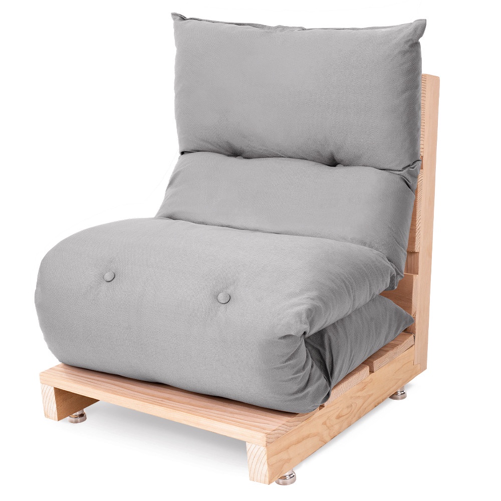 Futon de Espuma Almofada Dobrável Solteiro Cinza Claro 170x60cm - BF Colchões em Oferta na Shopee