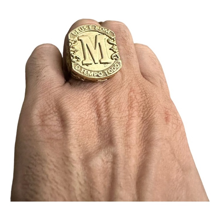 Anel Personalizado Letra Inicial Banhado A Ouro 18k em Oferta na Shopee