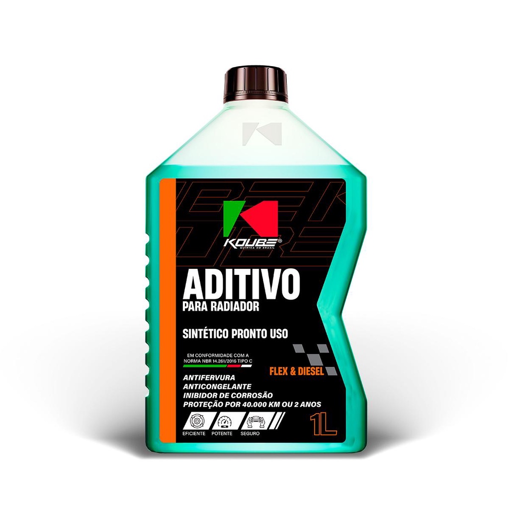 Aditivo Radiador Pronto Para Uso Sintético Verde 1L - Koube