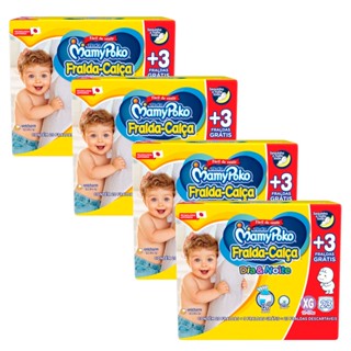 Kit 4 Fralda Calça MamyPoko Dia e Noite Tamanho XG 20 + 3 Unidades cada